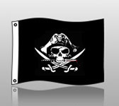 pirate flag: 3x5 deadman chest design