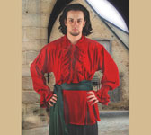 PIRATE COSTUME: CAPTAIN CHARLES VANE RED SHIRT
